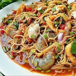 ตำซั่วกุ้งสด