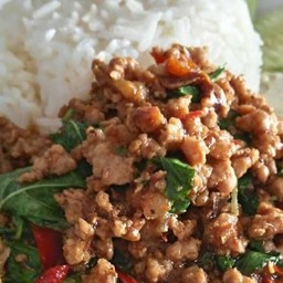 ข้าวกระเพราหมูสับ