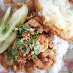 ข้าวกุ้งกระเทียม