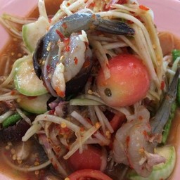 ตำปลาร้ากุ้งสด
