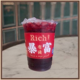 กระเจี๊ยบ|Rotella juice|玫瑰茄花茶 (แก้ว)