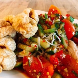 ตำซั่วแตงแคปหมู