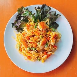 สปาเก็ตตี้ซอสอิตาเลี่ยนไก่สับ