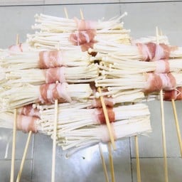 เห็ดเข็มทองพันเบคอน