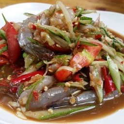 ตำแตงกุ้งสด