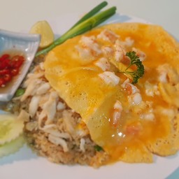 ข้าวผัดปูหน้าไข่ข้นกุ้ง