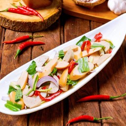 ยำหมูยอ+ไส้กรอก (ไซส์ใหญ่)