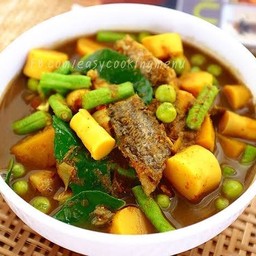 แกงไตปลา(กับข้าว)