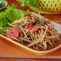ตำลาวกุ้งสด