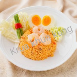 ข้าวผัดน้ำพริกกุ้งสด