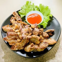 ไส้อ่อนทอดกระเทียม