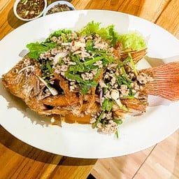 ปลาทับทิมทอด