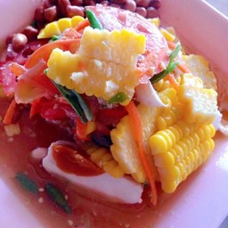 ตำข้าวโพดไข่เค็ม