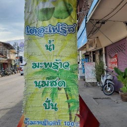 เดอะ เฟิร์ส น้ำมะพร้าวนมสดปั่น(ตรงข้ามสวนเพชรบุระหรือจวนผู้ว่าเก่า)