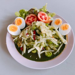 ตำแตงกวาไข่ต้ม