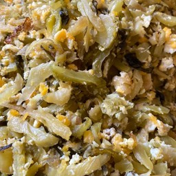 ผักกาดดองผัดไข่