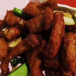 หมูทอดแดดเดียว