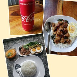 อร่อยซ่าส์กับโค้ก ข้าวขาหมูคู่ข้าวกะเพราชิ้น