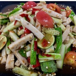 ตำแตงหมูยอปูปลาร้า