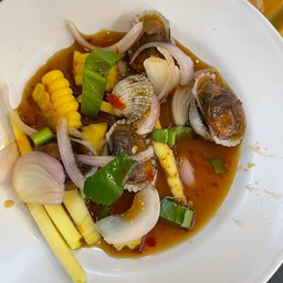 ยำหอยแครง ปลาร้า