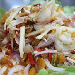 ยำไข่ปู+เนื้อปู