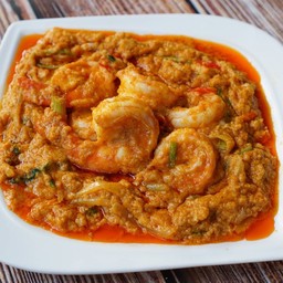 กุ้งผัดผงกะหรี่