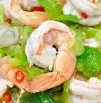 ยำมะละกุ้งสด