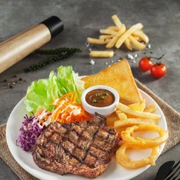 สเต๊กหมูนุ่มพริกไทยดำ