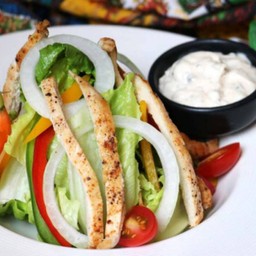 Salad grill chicken