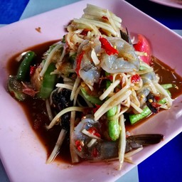 ตำปูปลาร้ากุ้งสด