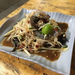 ตำกุ้งสด