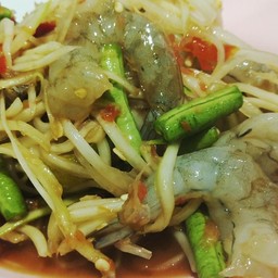 ตำกุ้งสด