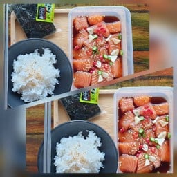 แซลม่อนดอง + แซลม่อนดอง