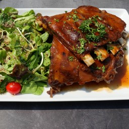 ซี่โครงหมูซอสบาร์บีคิว (จานใหญ่)