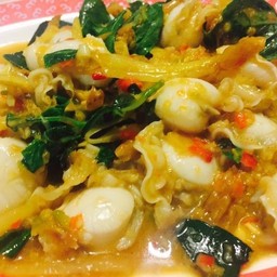 หอยเชลล์ผัดฉ่า