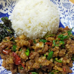 กระเพาเนื้อบด