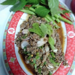 ลาบสุกเนื้อ