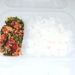 ข้าวราดกะเพราหมูสับ