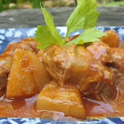 ซี่โครงหมูอบสับปะรด