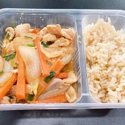 ไก่ผัดซอสญี่ปุ่น (คลีน)