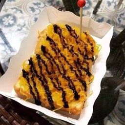 ปังปิ้งเนยฝอยทองช็อกโกแลต 1แผ่น