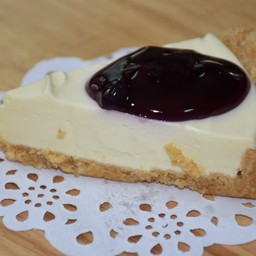 บลูเบอรี่ชีสพาย bluberry cheese pie