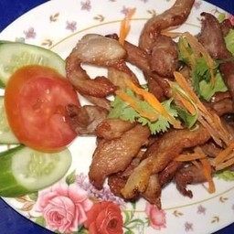 หมูแดดเดียวทอด