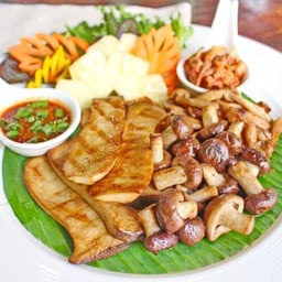 เห็ดย่างกิมจิ