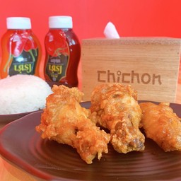 MINI SET ข้าว+ไก่กรอบเกาหลี 3 ชิ้น