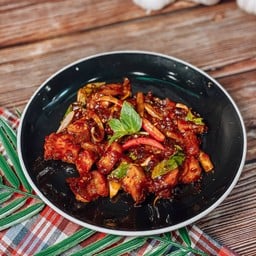 ผัดพริกเผาเป็นกับ