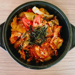 ข้าวหมูผัดซอสพริกเกาหลี Jeyuk Deopbap