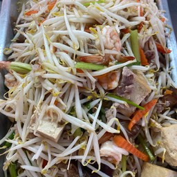 ผัดถั่วงอกเต้าหู้หมูสับ