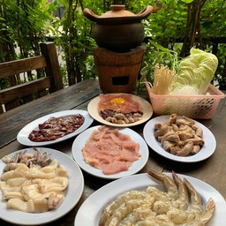 จิ่มจุ่มชุดใหญ่(หมู-กุ้ง-หมึก-ตับ