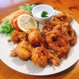 ทะเลกรอบ ( กุ้ง หมึก )